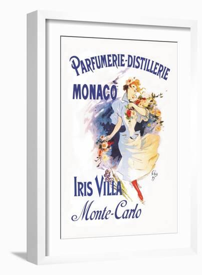 Parfumerie-Distillerie, Monaco-Jules Chéret-Framed Art Print