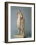 Parian Marble Statue of Hermes Holding Infant Dionysus in His Arms-null-Framed Giclee Print