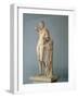 Parian Marble Statue of Hermes Holding Infant Dionysus in His Arms-null-Framed Giclee Print