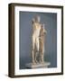 Parian Marble Statue of Hermes Holding Infant Dionysus-null-Framed Giclee Print