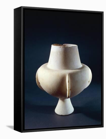 Parian Marble Vase, from Island of Antiparos-null-Framed Stretched Canvas