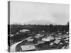 Parihaka in Shadow of Mt Egmont-null-Stretched Canvas