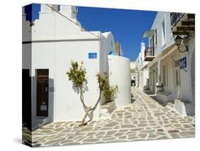 Parikia (Hora), Paros Island, Cyclades, Greek Islands, Greece, Europe-null-Stretched Canvas