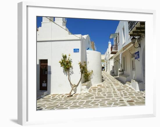 Parikia (Hora), Paros Island, Cyclades, Greek Islands, Greece, Europe-null-Framed Photographic Print