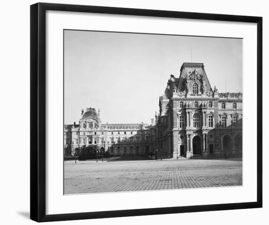 Paris, 1859 - Mollien Pavilion, the Louvre-Gustave Le Gray-Framed Art Print