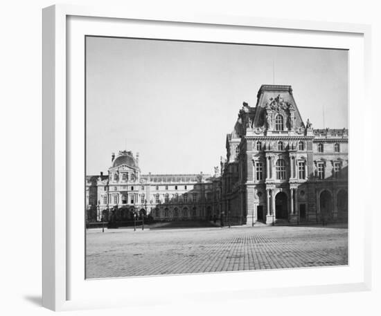 Paris, 1859 - Mollien Pavilion, the Louvre-Gustave Le Gray-Framed Art Print