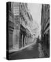 Paris, 1865 - Rue des Bourdonnais de la rue de Rivoli-Charles Marville-Stretched Canvas