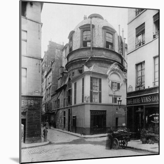 Paris, 1898 - The Old School of Medicine, rue de la Bûcherie-Eugene Atget-Mounted Art Print