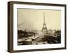 Paris, 1900 World Exhibition, The Building of the Trocadero Ponds-null-Framed Photographic Print