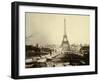 Paris, 1900 World Exhibition, The Building of the Trocadero Ponds-null-Framed Photographic Print