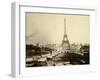 Paris, 1900 World Exhibition, The Building of the Trocadero Ponds-null-Framed Photographic Print