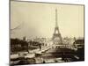 Paris, 1900 World Exhibition, The Building of the Trocadero Ponds-null-Mounted Photographic Print