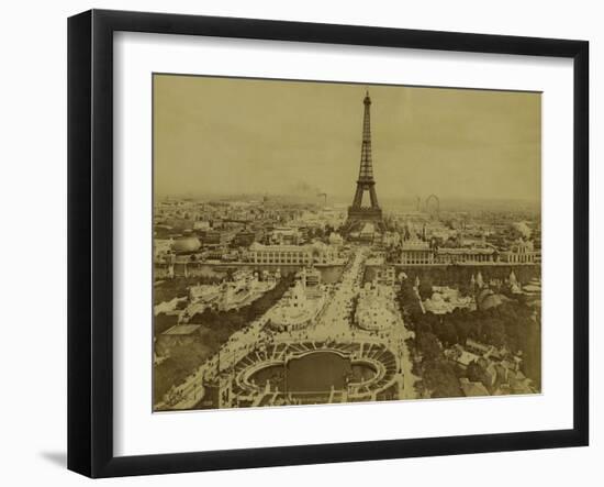 Paris, 1900 World Exhibition, View of the Champ De Mars from the Trocadero-Brothers Neurdein-Framed Photographic Print