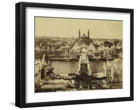 Paris, 1900 World Exhibition, View of the Trocadero on the Opening Day-Brothers Neurdein-Framed Photographic Print