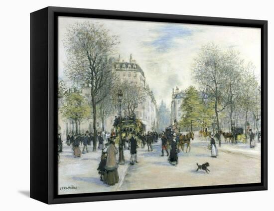 Paris, 1900-Jean Francois Raffaelli-Framed Stretched Canvas