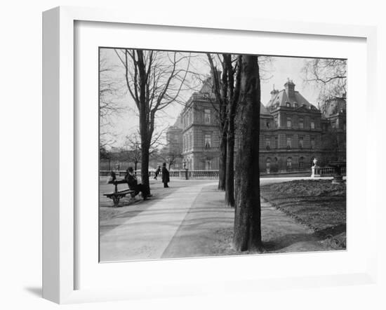 Paris, 1902-1903 - Luxembourg Gardens-Eugene Atget-Framed Art Print