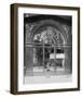 Paris, 1902 - Antique Store, rue du Faubourg-Saint-Honore-Eugene Atget-Framed Art Print