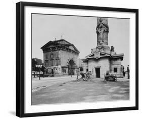 Paris, 1903-1904 - Ancienne Barrière du Trône (Tollbooth Pavilion and Column)-Eugene Atget-Framed Art Print