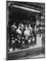 Paris, 1912 - Hairdresser's Shop Window, boulevard de Strasbourg-Eugene Atget-Mounted Art Print