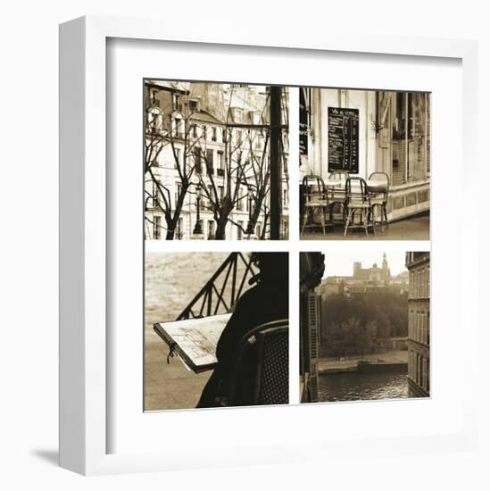 Paris a la Seine-Marina Drasnin Gilboa-Framed Giclee Print