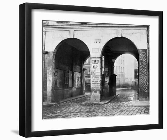 Paris, about 1865 - The Double Doorway, rue de la Ferronnerie-Charles Marville-Framed Art Print