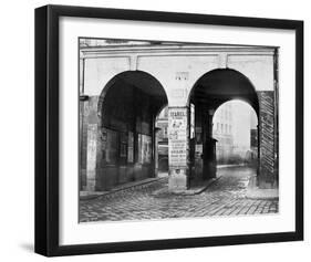 Paris, about 1865 - The Double Doorway, rue de la Ferronnerie-Charles Marville-Framed Art Print