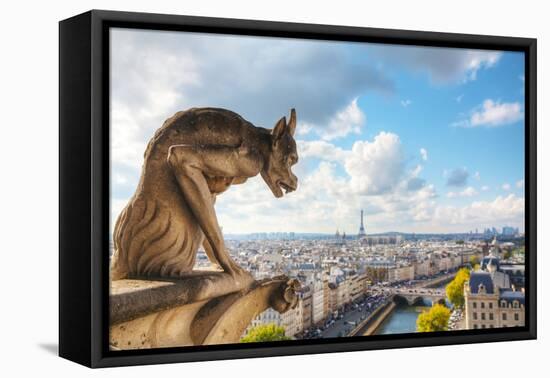 Paris Aerial View with Chimera-photo ua-Framed Stretched Canvas
