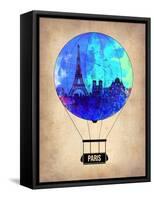Paris Air Balloon-NaxArt-Framed Stretched Canvas