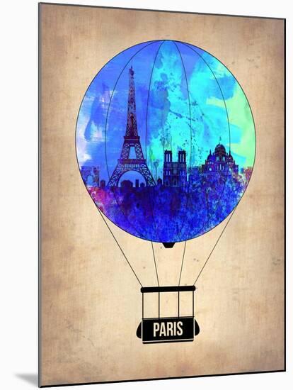 Paris Air Balloon-NaxArt-Mounted Art Print