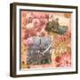 Paris Amour Coral-Lauren Gibbons-Framed Art Print