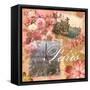 Paris Amour Coral-Lauren Gibbons-Framed Stretched Canvas