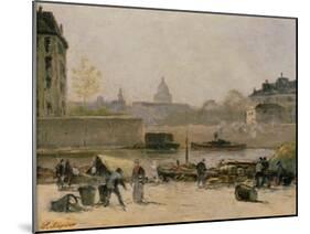 Paris, an der Seine mit Blick zum Pantheon-Stanislas Lépine-Mounted Giclee Print