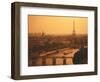 Paris and Eiffel Tower-Tibor Bogn?r-Framed Photographic Print