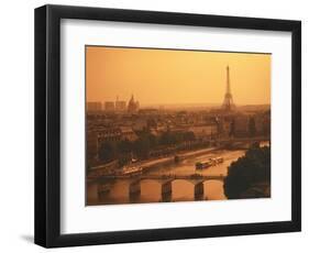 Paris and Eiffel Tower-Tibor Bogn?r-Framed Photographic Print