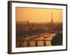 Paris and Eiffel Tower-Tibor Bogn?r-Framed Photographic Print