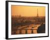 Paris and Eiffel Tower-Tibor Bogn?r-Framed Photographic Print