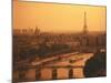 Paris and Eiffel Tower-Tibor Bogn?r-Mounted Photographic Print