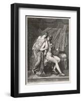 Paris and Helen-null-Framed Art Print