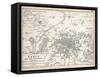 Paris and it's Environs, to Illustrate the Battle of Paris, 30th March, 1814, Published C.1830s-Alexander Keith Johnston-Framed Stretched Canvas