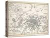 Paris and it's Environs, to Illustrate the Battle of Paris, 30th March, 1814, Published C.1830s-Alexander Keith Johnston-Stretched Canvas