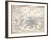 Paris and it's Environs, to Illustrate the Battle of Paris, 30th March, 1814, Published C.1830s-Alexander Keith Johnston-Framed Giclee Print