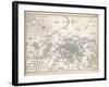 Paris and it's Environs, to Illustrate the Battle of Paris, 30th March, 1814, Published C.1830s-Alexander Keith Johnston-Framed Giclee Print