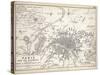 Paris and it's Environs, to Illustrate the Battle of Paris, 30th March, 1814, Published C.1830s-Alexander Keith Johnston-Stretched Canvas