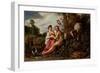 Paris and Oenone, 1619 (Oil on Panel)-Pieter Lastman-Framed Giclee Print