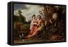 Paris and Oenone, 1619 (Oil on Panel)-Pieter Lastman-Framed Stretched Canvas