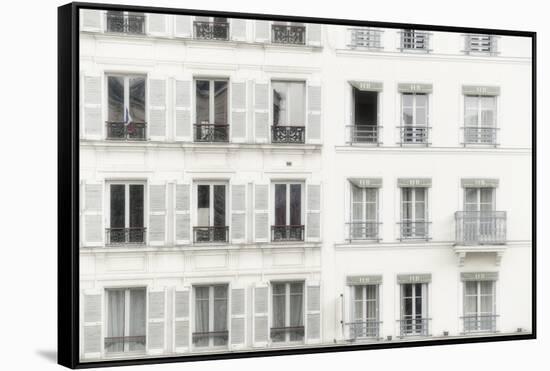 Paris Apartement Building II-Cora Niele-Framed Stretched Canvas