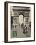 Paris: Arc De Triomphe with Early Cars-null-Framed Photographic Print