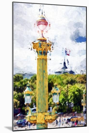 Paris Architecture II - In the Style of Oil Painting-Philippe Hugonnard-Mounted Giclee Print