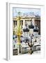 Paris Architecture - In the Style of Oil Painting-Philippe Hugonnard-Framed Giclee Print