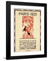 Paris Art Exposition, c.1925-Robert Bonfils-Framed Giclee Print